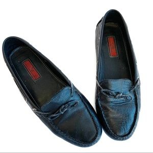 Carolina Herrera  Black Leather Drivers shoes SIZE 39